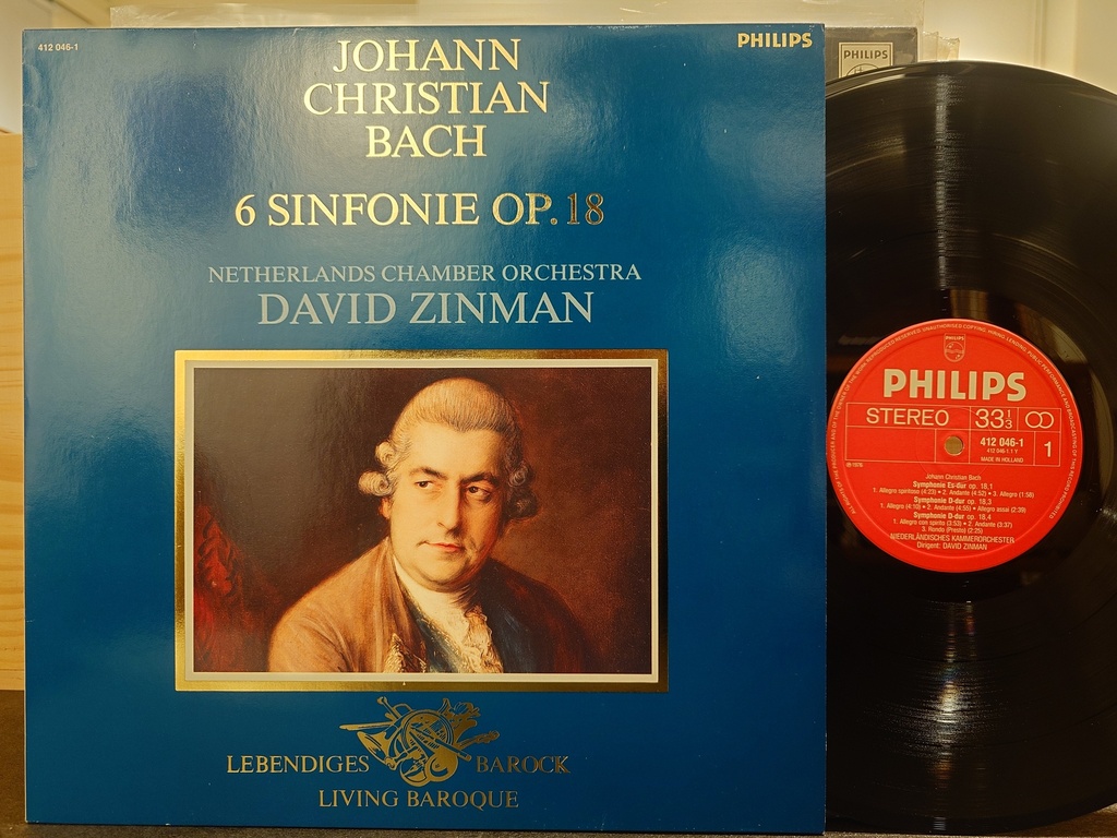 Johann Christian Bach - Netherlands Chamber Orchestra, David Zinman – 6 Sinfonie Op. 18