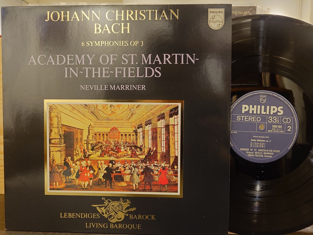 Johann Christian Bach - Academy of St.Martin-in-the-Fields, Neville Marriner – 6 Symphonies Op. 3