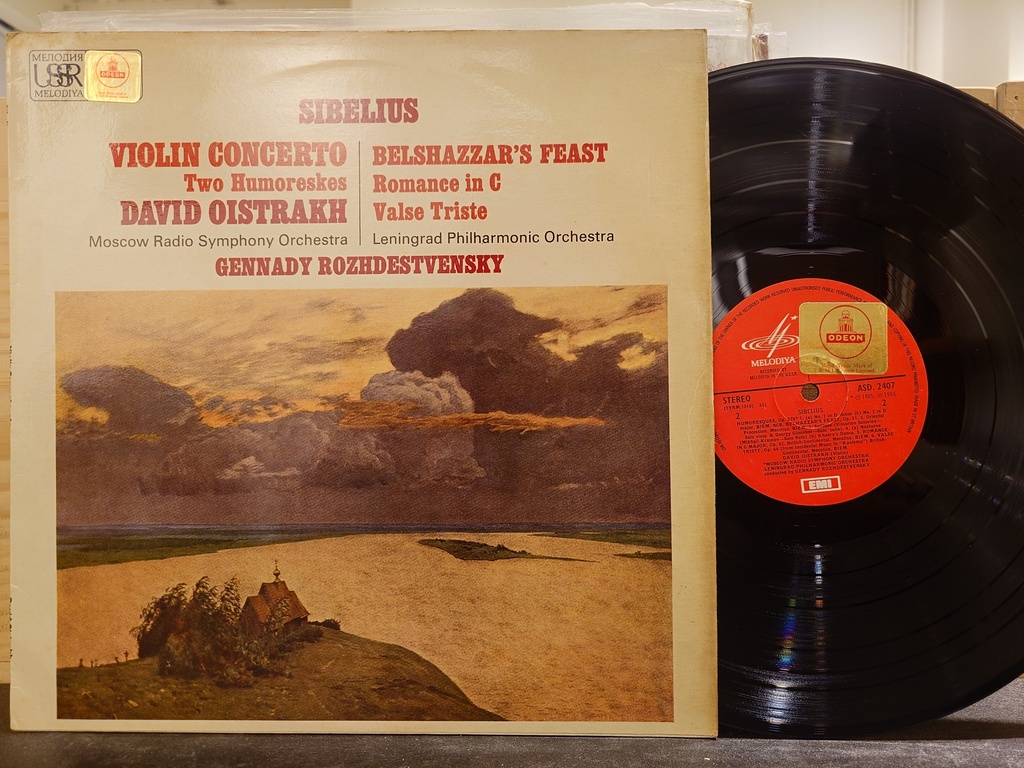 Sibelius, David Oistrakh, Gennady Rozhdestvensky, Moscow Radio Symphony Orchestra / Leningrad Philharmonic Orchestra – Violin Concerto / Two Humoreskes / Belshazzar's Feast / Romance In C / Valse Triste