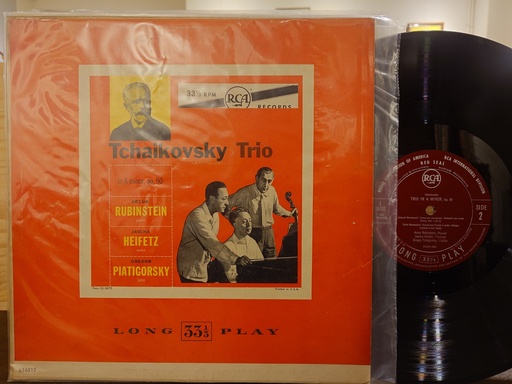 Tchaikovsky / Artur Rubinstein, Jascha Heifetz, Gregor Piatigorsky – Trio In A Minor, Op. 50