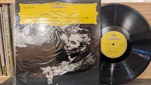 Johannes Brahms, Herbert von Karajan, Berlin Philharmonic Orchestra – Symphony No. 3 • Variations On A Theme Of Joseph Haydn, Op. 56a Variations